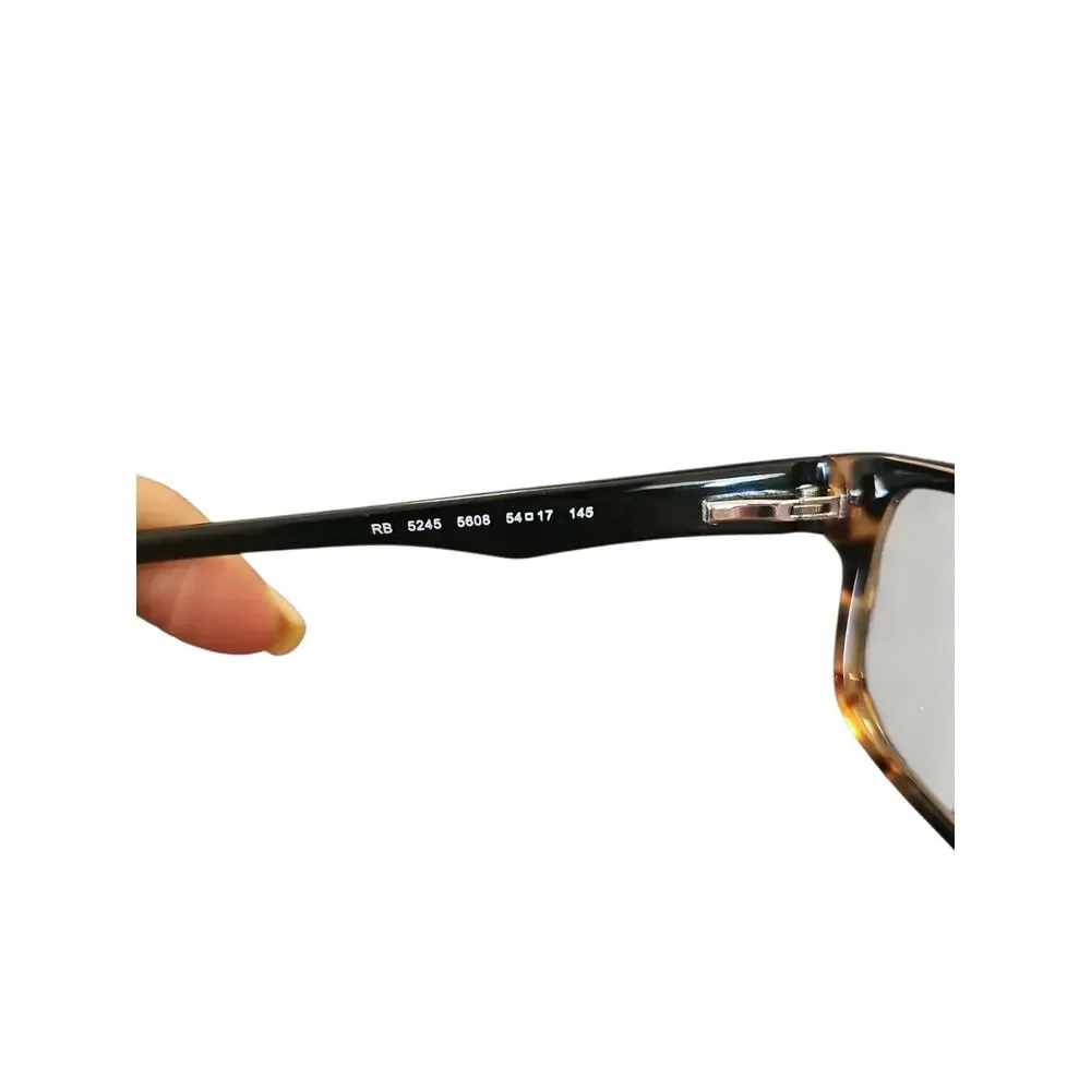 Ray-Ban prescription 5245 Eyeglasses yellow Havana tortoise shell 54 - 17 - 145